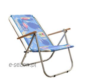 Wytrzymałe, aluminiowe krzesło plażowe