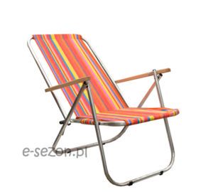 Krzesło plażowe składane na pół, lekkie