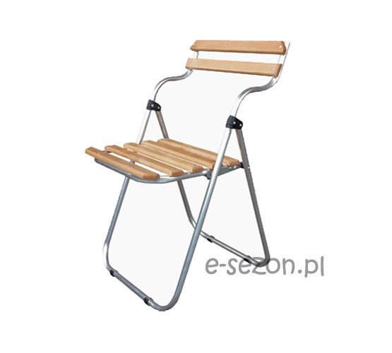 lekkie krzesło składane, drewniane