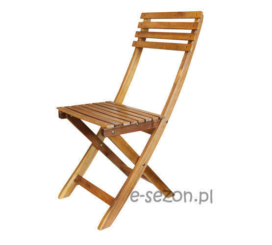 Krzesło z drewna akacjowego